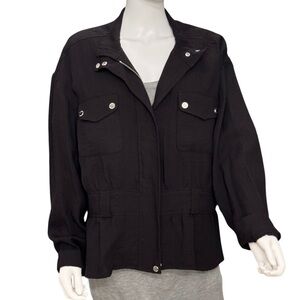 𝘾𝙖𝙡𝙫𝙞𝙣 𝙆𝙡𝙚𝙞𝙣 Black Utility Women's Jacket Size XL